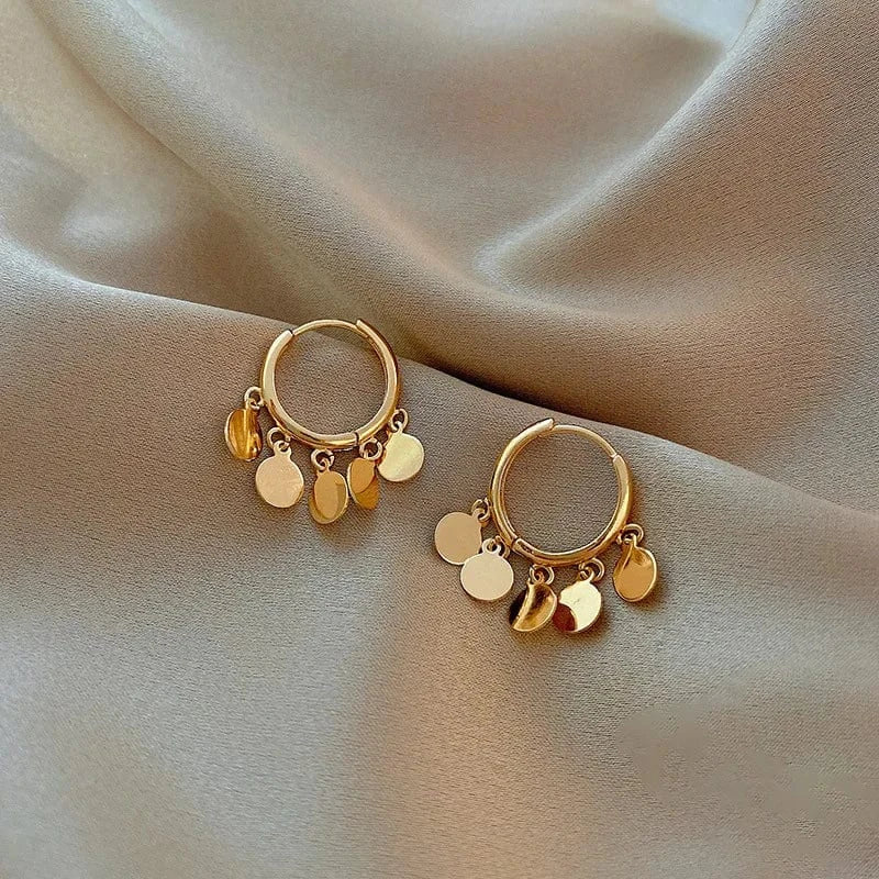 AS SHOWN / As shown / E2619 S925 Needle Korean New Simple Temperament Circle Pearl Earrings Fashion Small Versatile Earrings Women's Jewelry