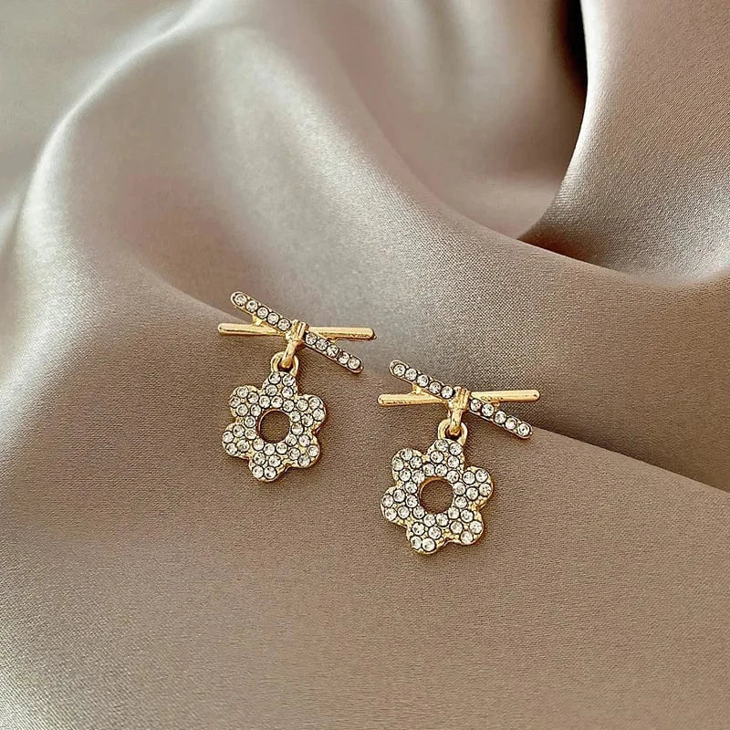 AS SHOWN / As shown / E2736 S925 Needle Korean New Simple Temperament Circle Pearl Earrings Fashion Small Versatile Earrings Women's Jewelry