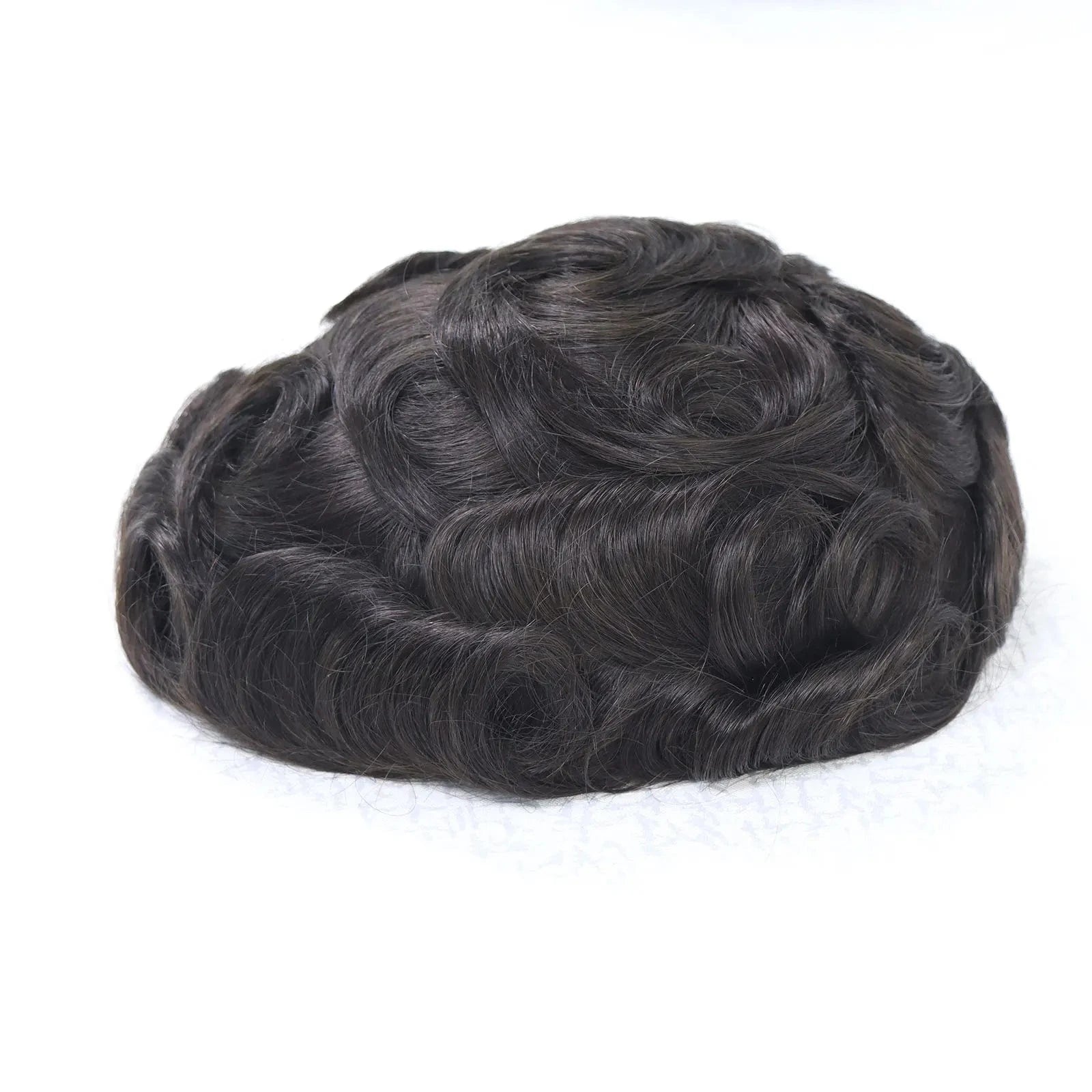 Asian Korea Male Hair Capillary Prosthesis V Loop Natural 100% Human Hair Wig Thin Skin Toupee
