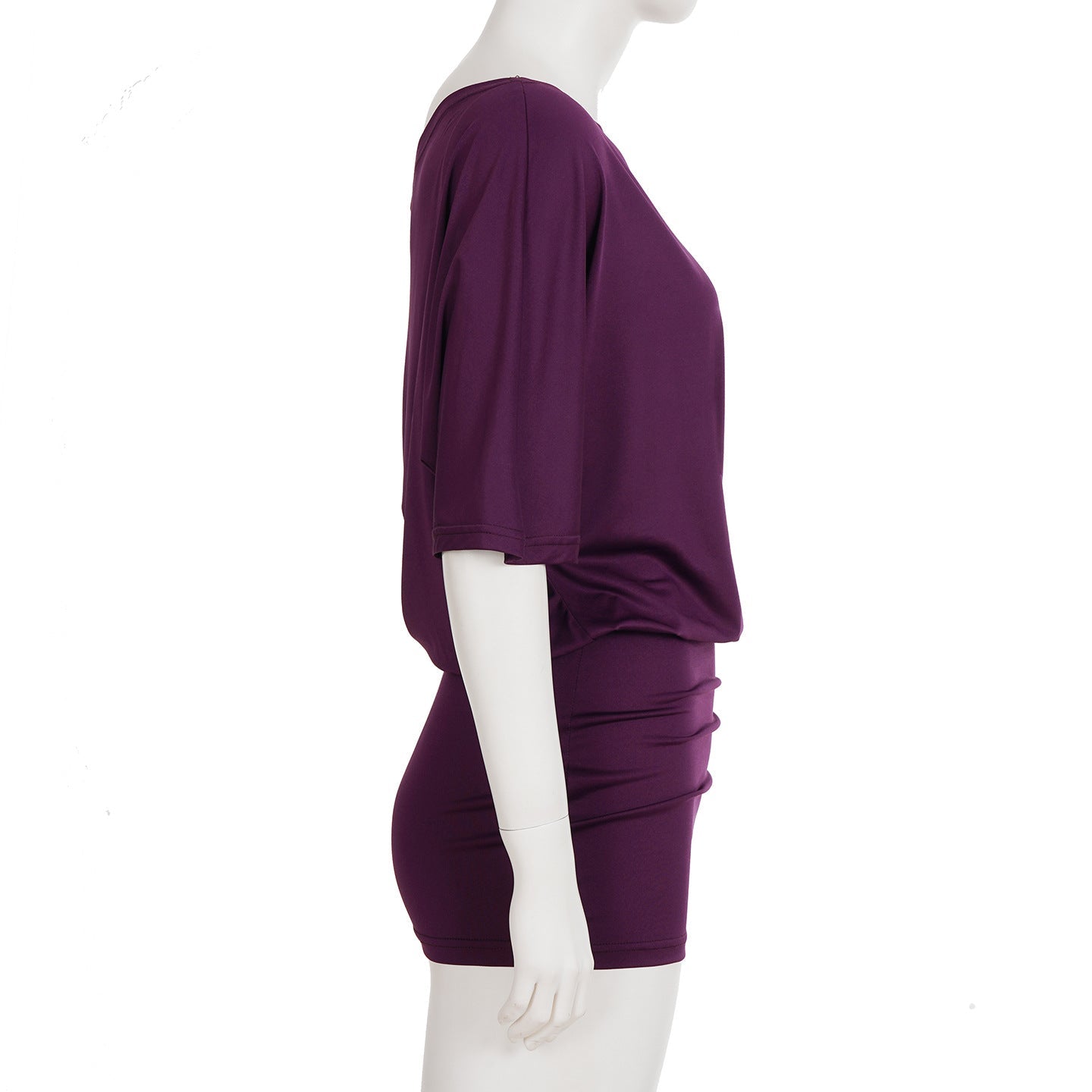 Asymmetrical Off - Shoulder Mini Dress - SN Wigs & More