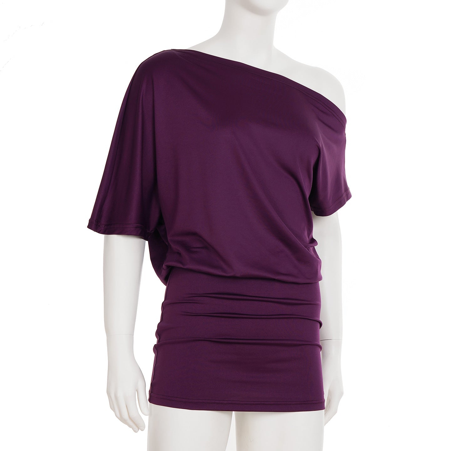 Asymmetrical Off - Shoulder Mini Dress - SN Wigs & More
