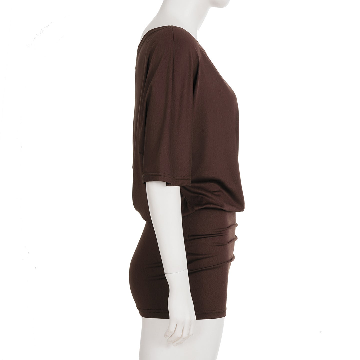Asymmetrical Off - Shoulder Mini Dress - SN Wigs & More