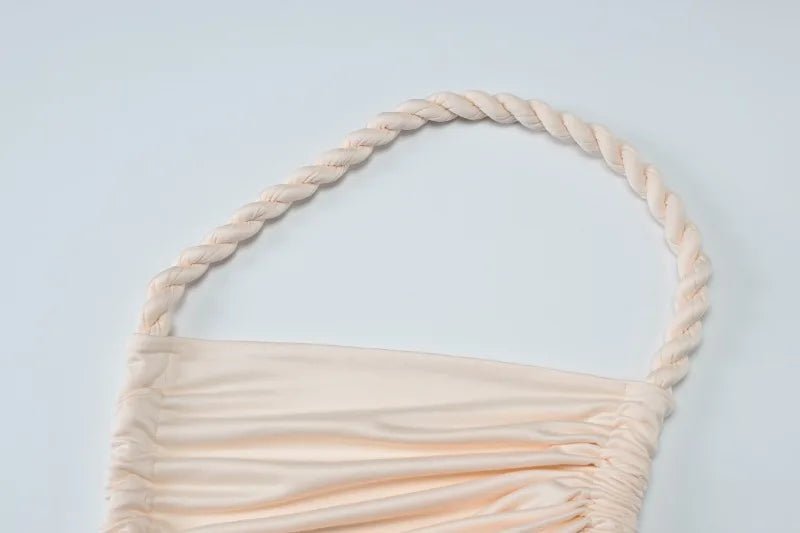 Asymmetrical Ruched High Split Maxi Dress - SN Wigs & More