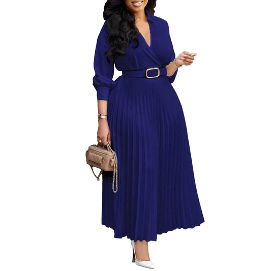 Autumn midi women sexy ladies smart casual dress 2024 long dresses