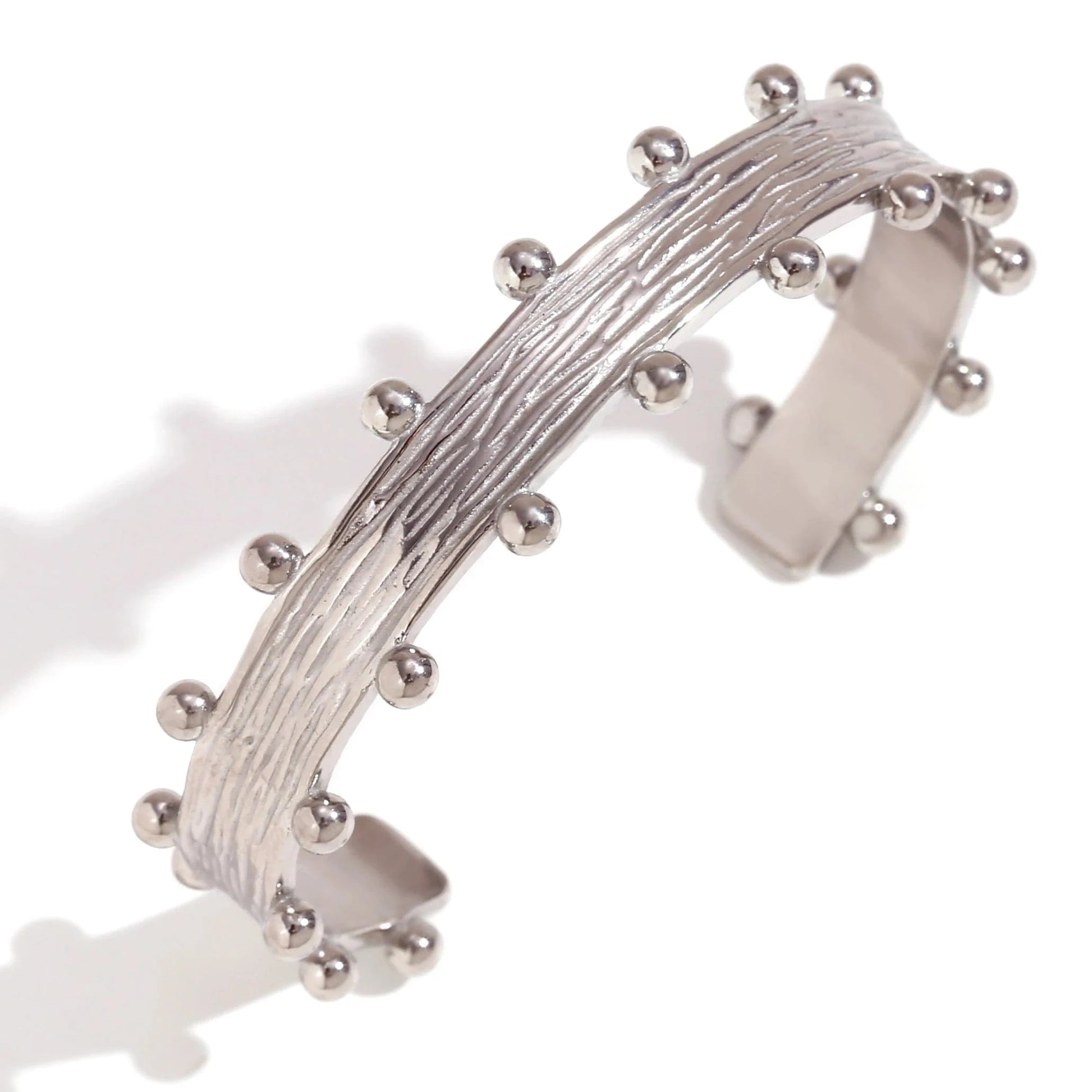 B0381_Silver Dropshipping Boho Jewelry Stainless Steel Bangle PVD Gold Plated Jewelry Tarnish Free Fashion Jewelry