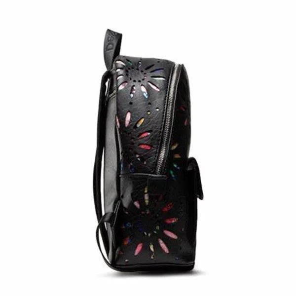 Backpack With Delicate Hollow Flower Embellishment – Casual Everyday Minimalist Style - SN Wigs & More