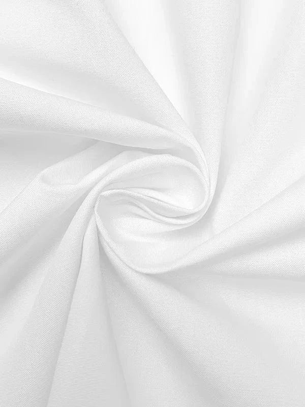 Beautyblue Women's Ubran Blouses White Shirts Tops Fashion Cotton Stand Collar Loose Long Sleeves Buttons Simple Women Clothing