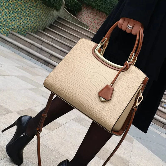 Beige ARUBBIT Brand Luxury Sac A Main Crocodile Women Bags Handbags Luxury Shoulder Ladies Tote Hand Bags