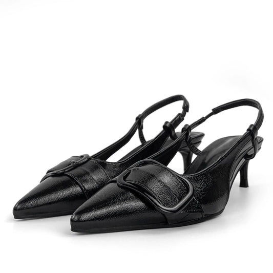 Belt buckle leather custom high heels shoes for women sandals and ladies shoes femmes chaussures pour wedding bride