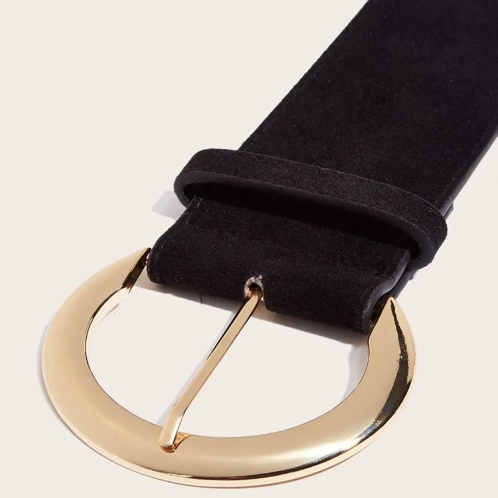Belt Suede Leather Wide – Premium Luxury Design For Office, Business And Casual Wear - SN Wigs & More