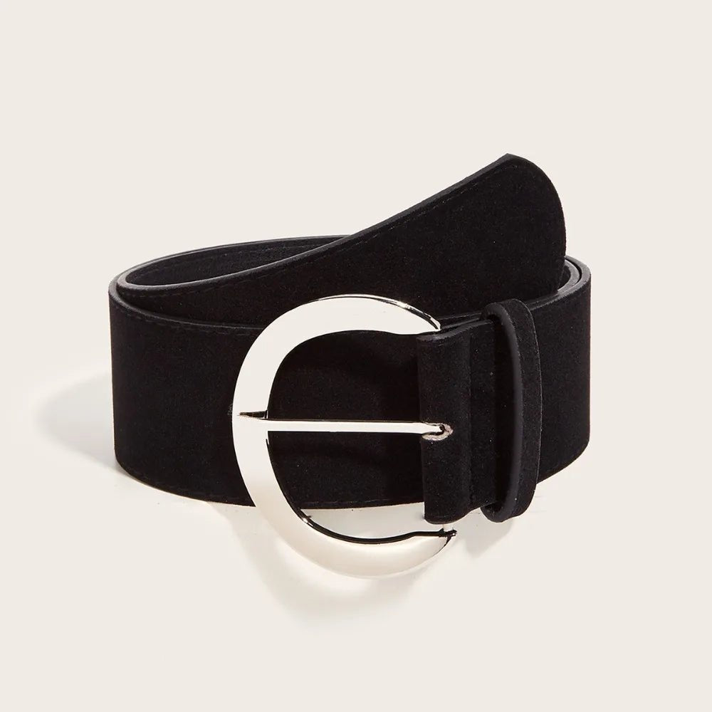 Belt Suede Leather Wide – Premium Luxury Design For Office, Business And Casual Wear - SN Wigs & More