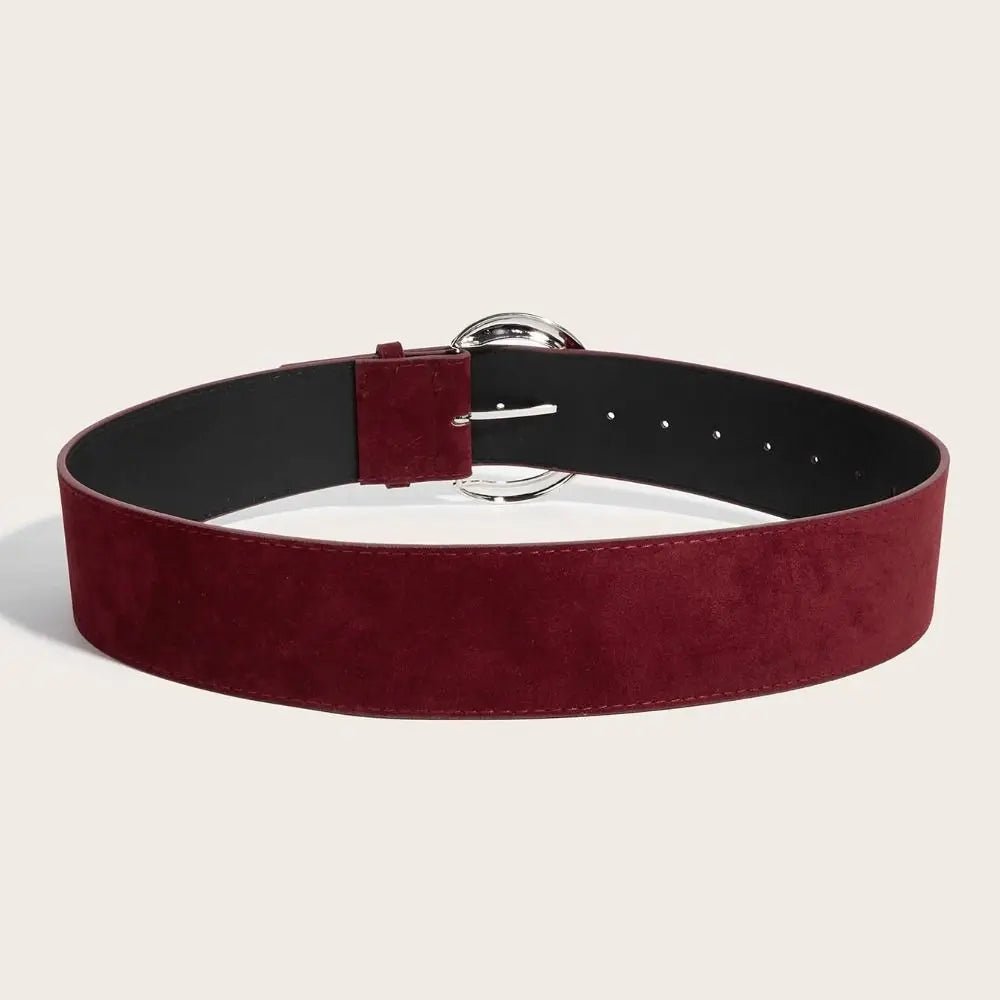 Belt Suede Leather Wide – Premium Luxury Design For Office, Business And Casual Wear - SN Wigs & More