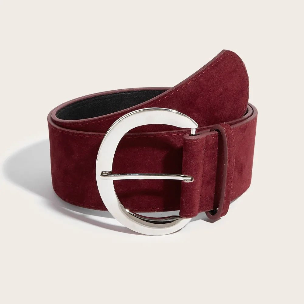 Belt Suede Leather Wide – Premium Luxury Design For Office, Business And Casual Wear - SN Wigs & More