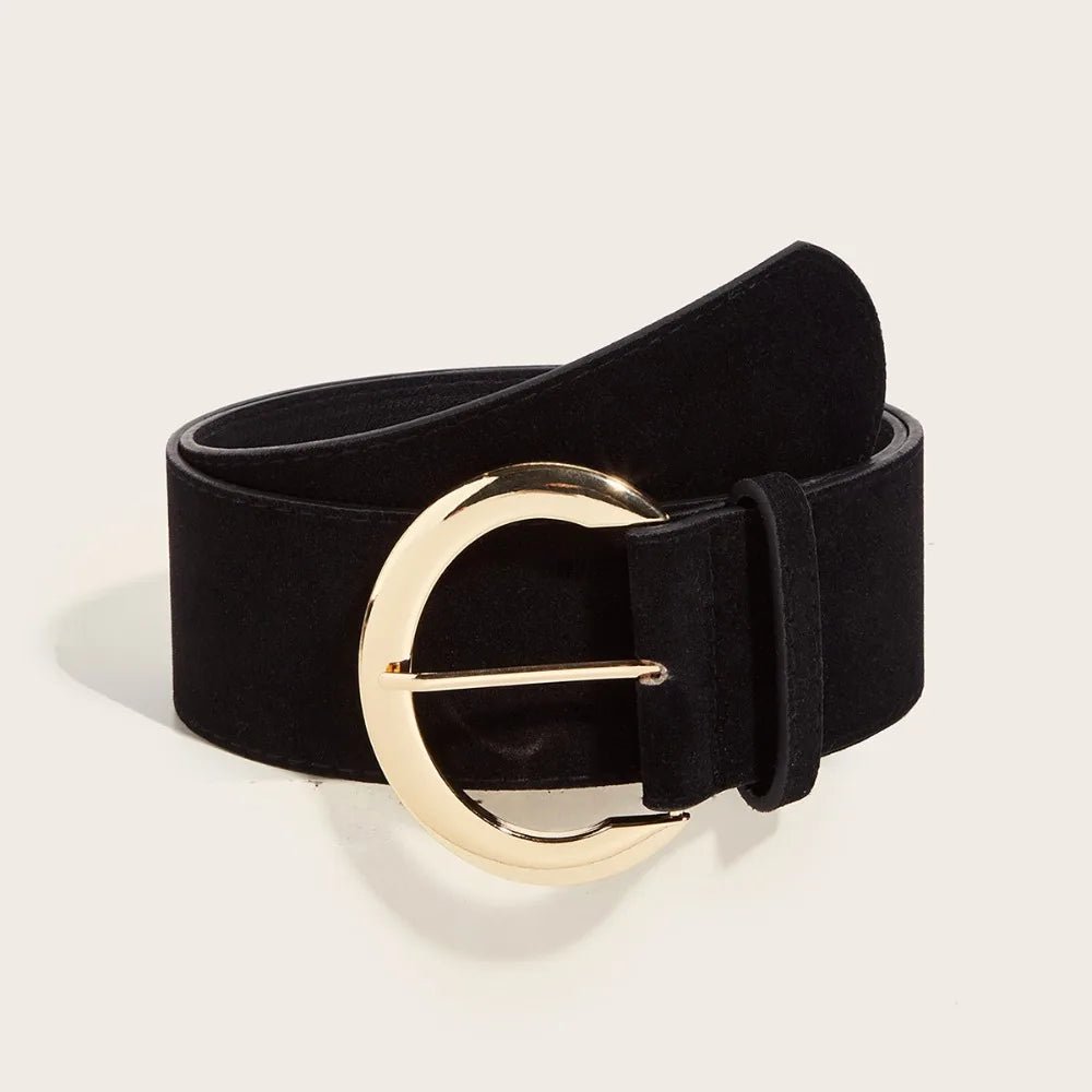 Belt Suede Leather Wide – Premium Luxury Design For Office, Business And Casual Wear - SN Wigs & More