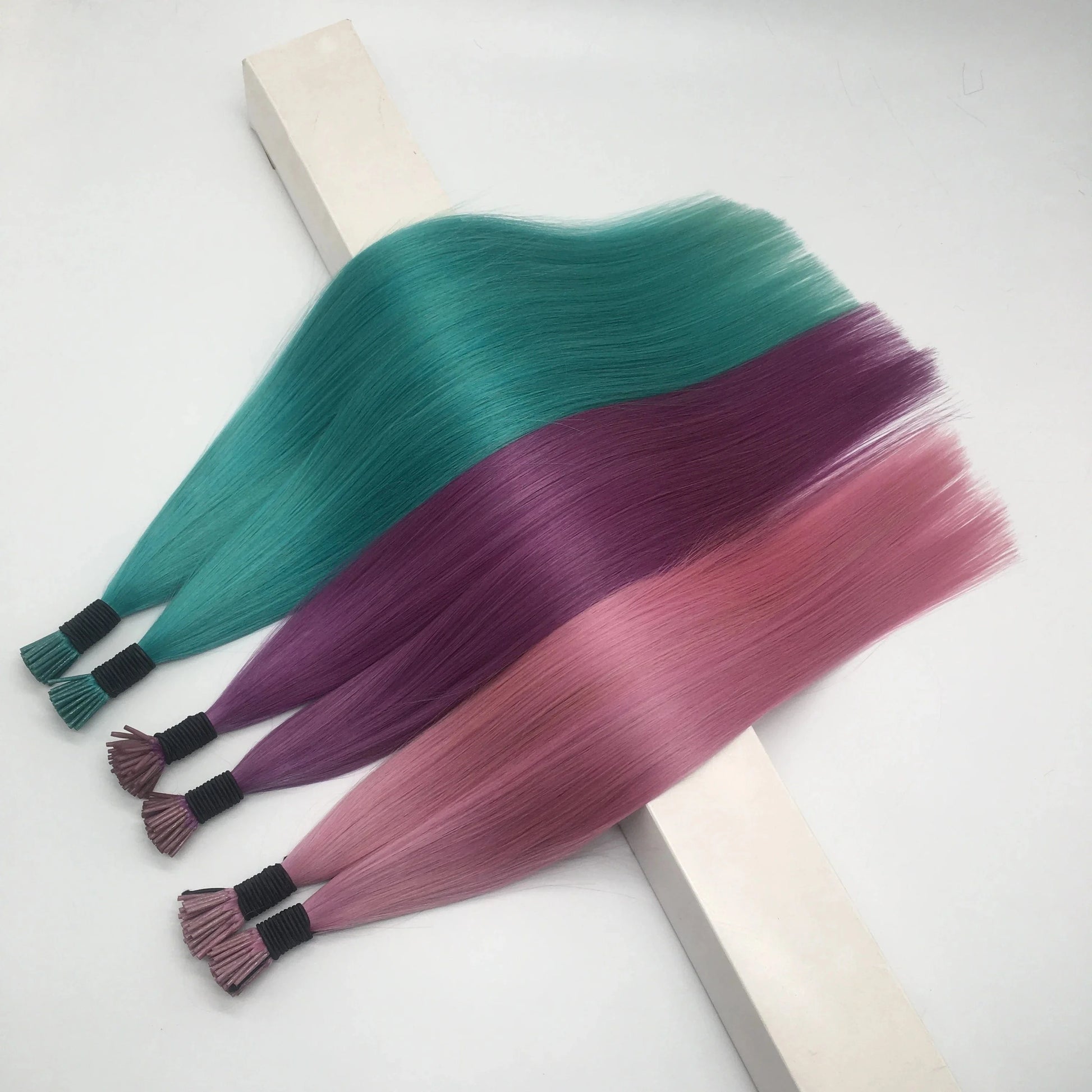Best Italian keratin glue 100 virgin  remy human hair aliexpress ombre color double drawn I  tip hair extension wholesale