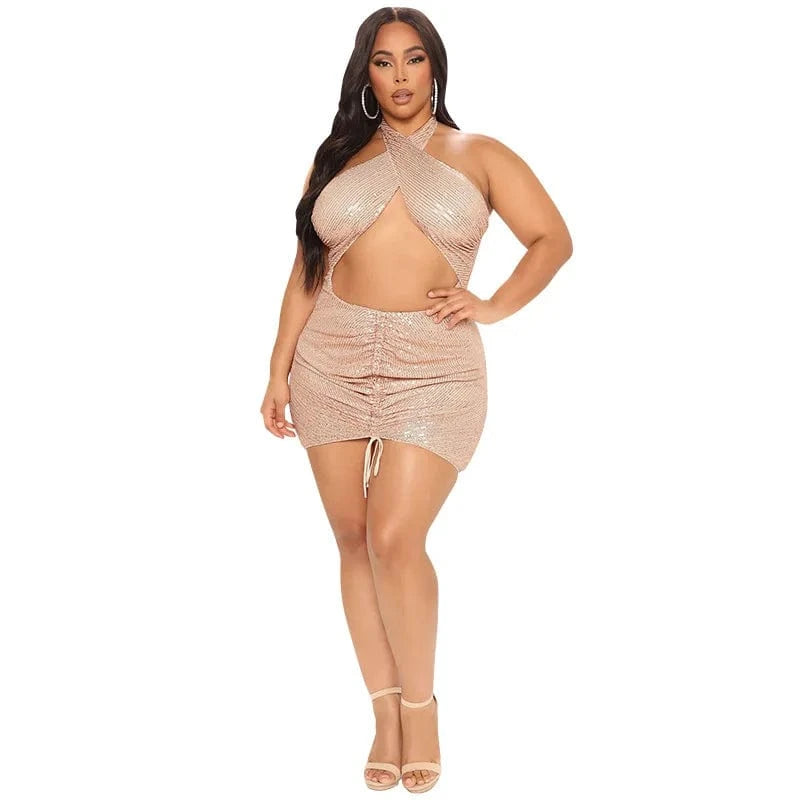 best selling product 2022 new arrivals plus size women's clothing sequin dresses women lady elegant party evening