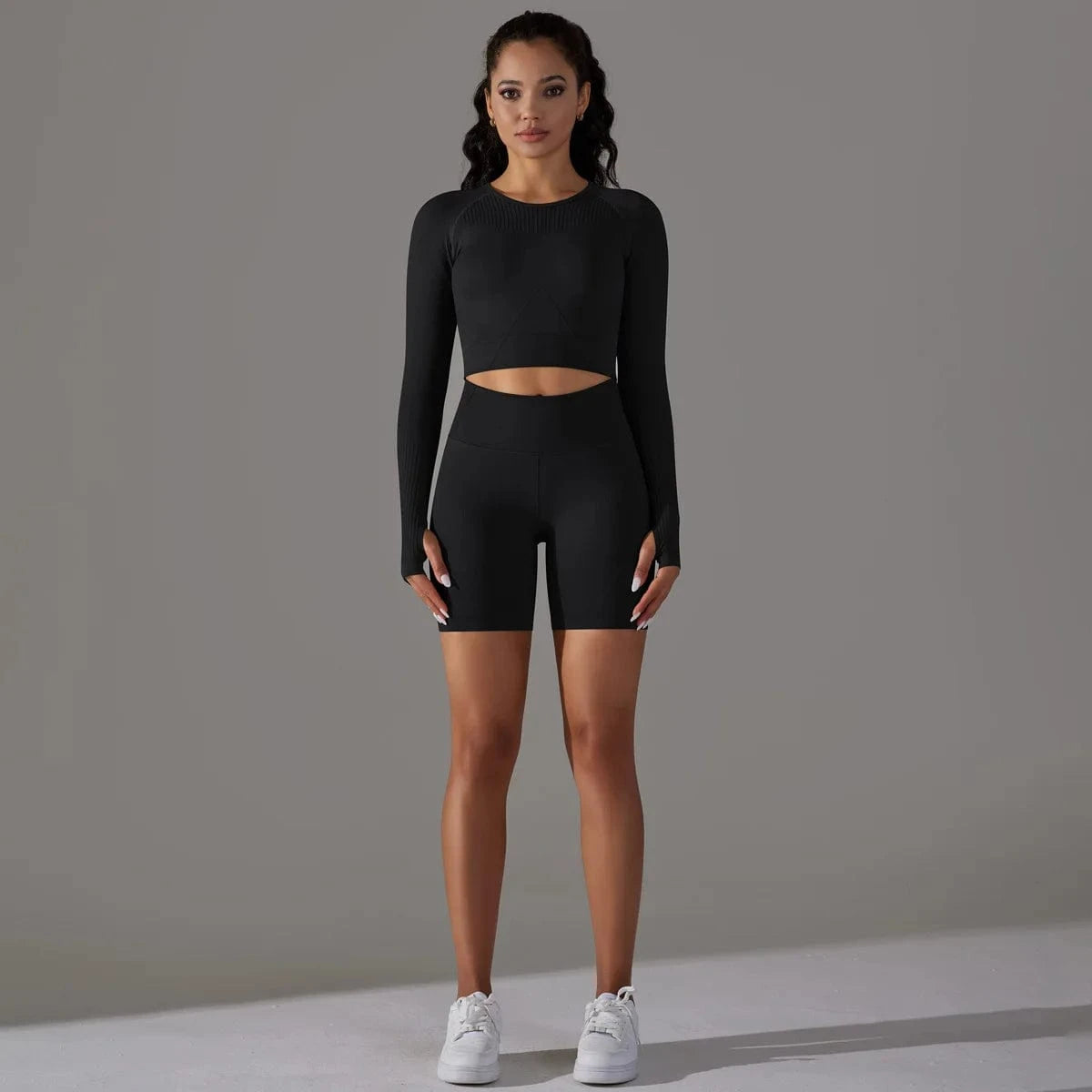 BESTWAYCLOX 2024 Wholesale New Seamless Yoga Suits Long sleeve Women Gym Fitness Sets Yoga Sets Outfit Sport wear ready to ship