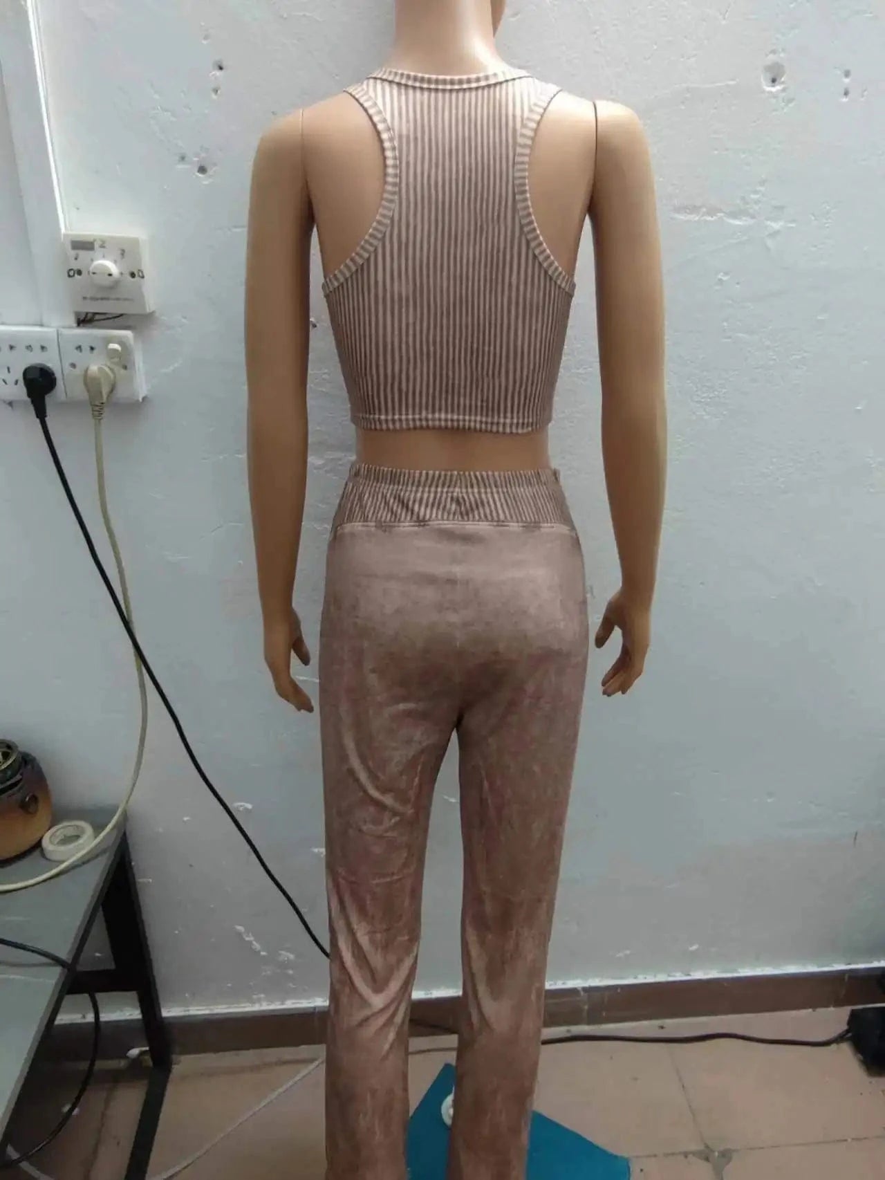 BH1127 women 2024 spring fashion Patchwork printed  vest and long pant two piece set