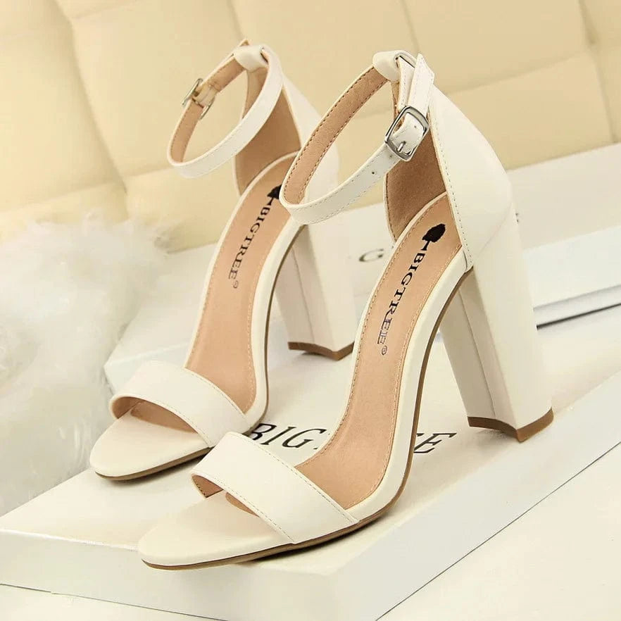 big tree 13.5 CM heel Women Pumps High Heels New Ladies Shoes Fashion Women Sandals Sexy Platform Sandals square heel summer