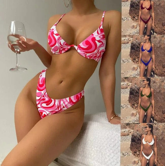 bikini maillots de bain two piece Swimwear Women Swimsuit Mini Micro Bikini Brazil hollow out dental floss design bikini
