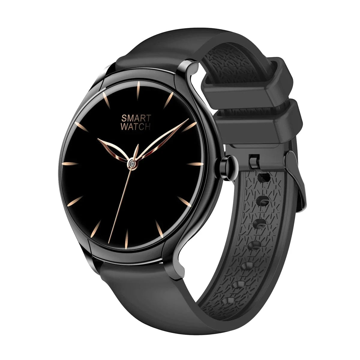 Black 2024 New arrivals Full Screen Sport Smart Watch VKT67 BT call heart rate blood pressure waterproof android smart watch lady