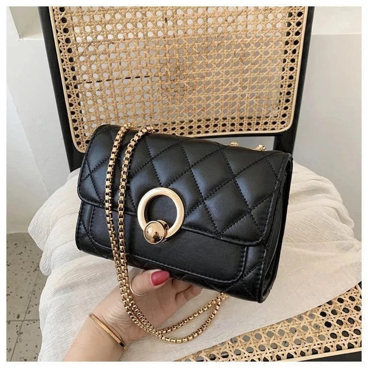 Black Borsa Donna Sac Dame Custom Luxury Designer Women Purse New Design Trendy Female Mini Crossbody Chain Shoulder Bags Handbag