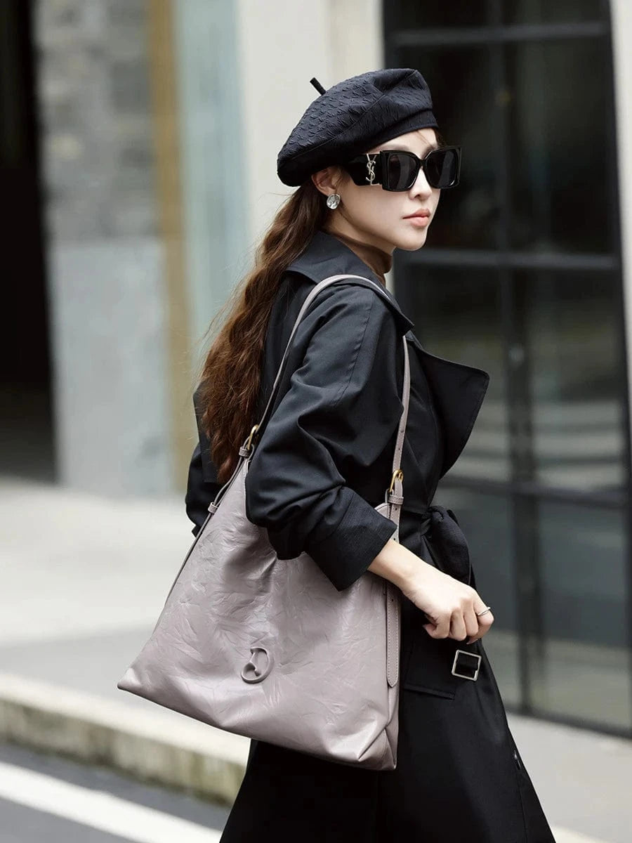 Black Customisable Fashion Large Size Capacity Ladies Shoulder Crossbody Hand Tote Bags Oversized Women'S Causal Hobo Bag For Women