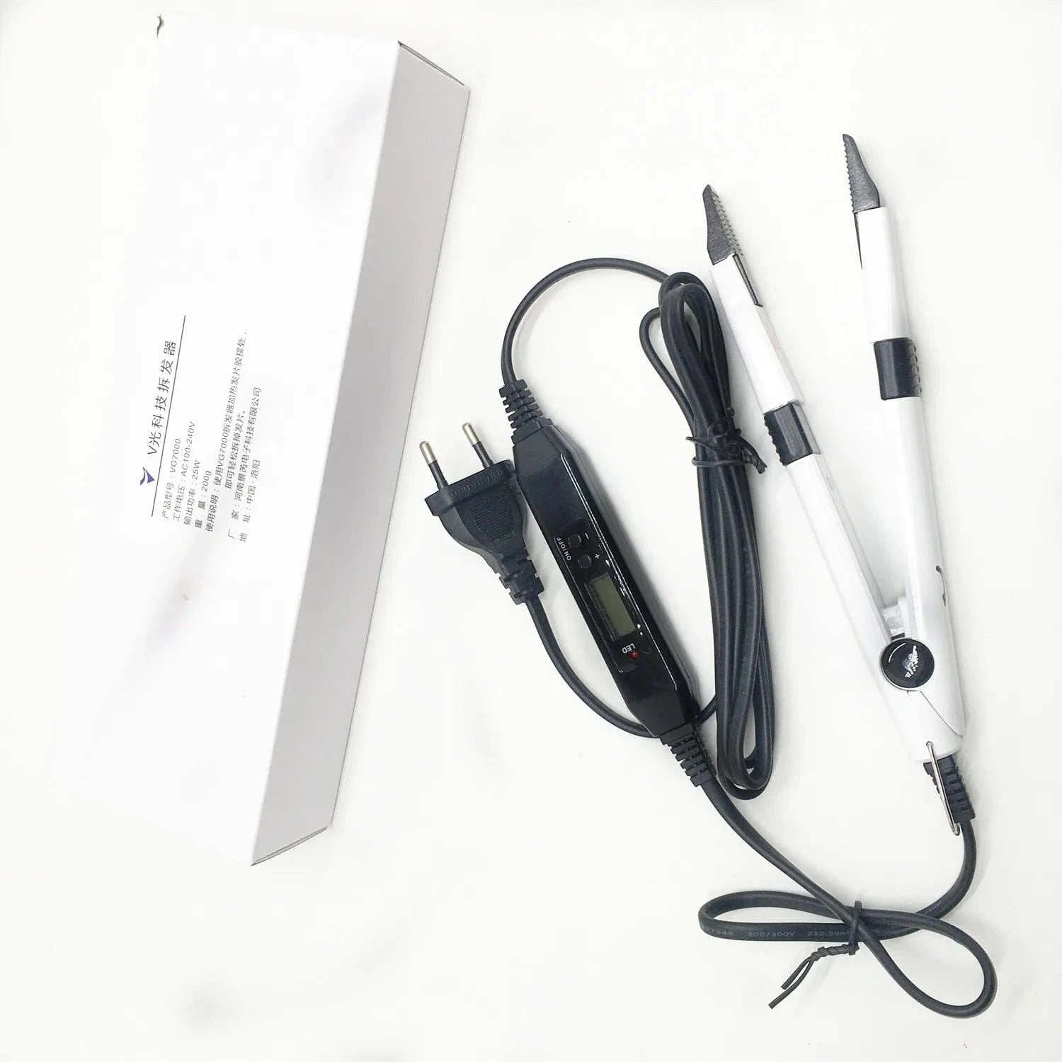 Black Factory Human Hair Extension machine Keratin  Wigs Tape Hair Extension Tools v light hair machine