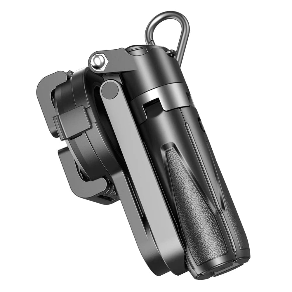 Black Magnetic Phone Tripod Wireless Phone Grip Selfie Stick Desktop Tripod for iPhone 16 15 14 13 12 Pro Max For Samsung phone holder