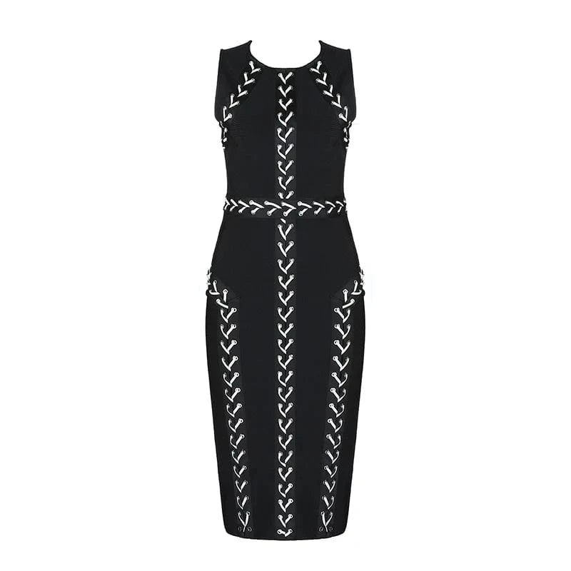 Black Mature woman fashion middle short plus size woman casual dress