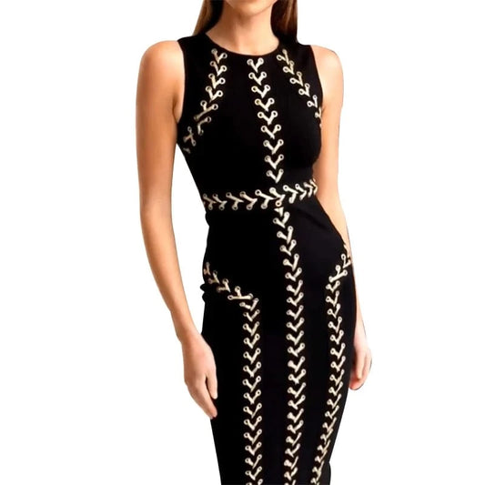 Black Mature woman fashion middle short plus size woman casual dress