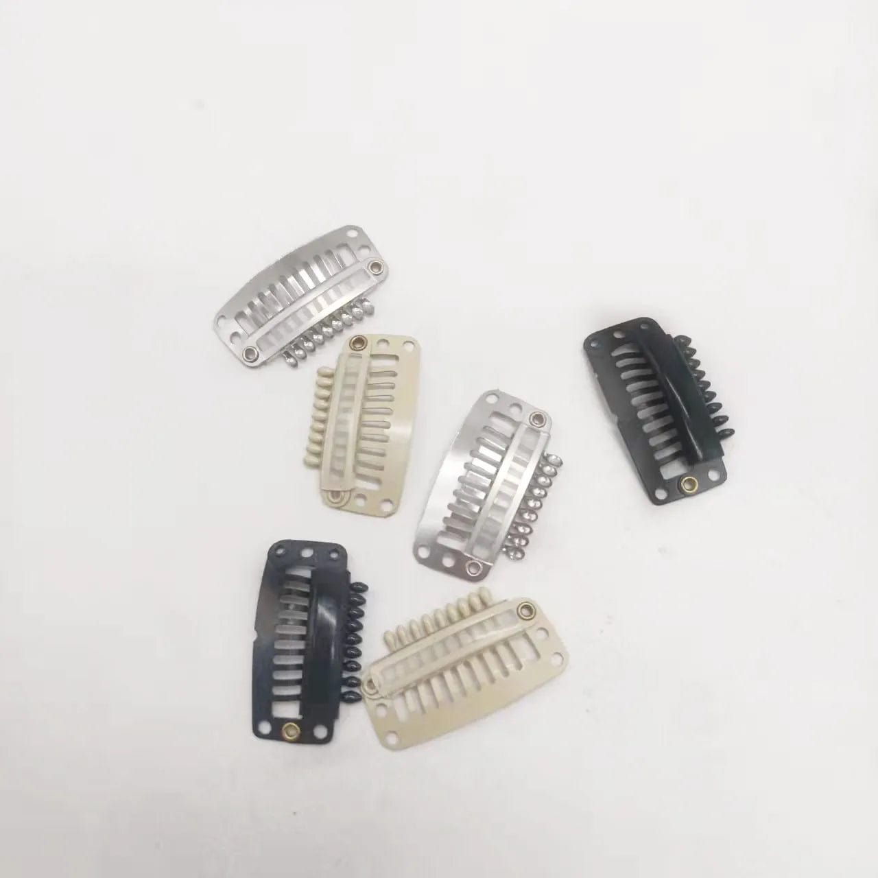 Black New method Making colourful Clip hair fand tape hair with v light hair extensions machine and vg2000 glue easy and hot