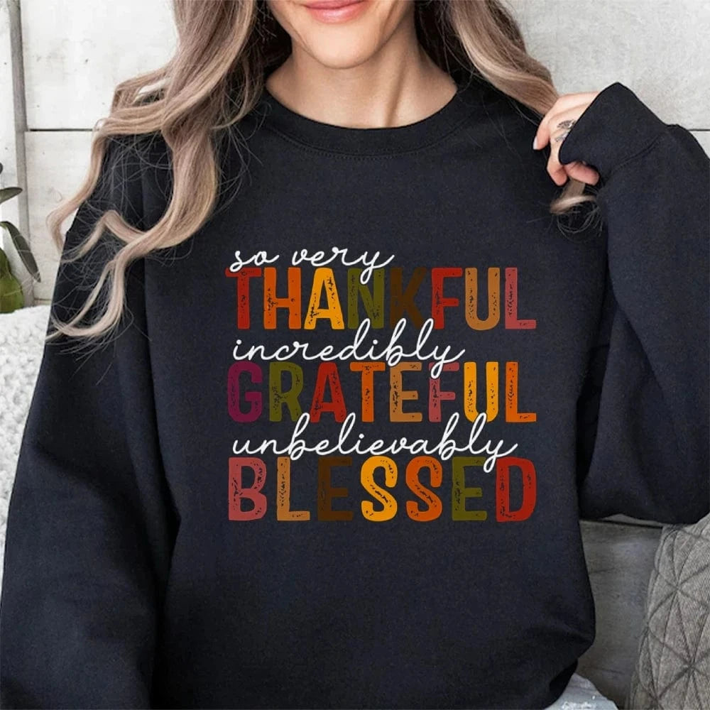 black / S Simple Letter Print Sweatshirt Crew Neck Jumper Unisex Street Casual Wear Long Sleeve Warm Autumn Top New 2024 Fashion