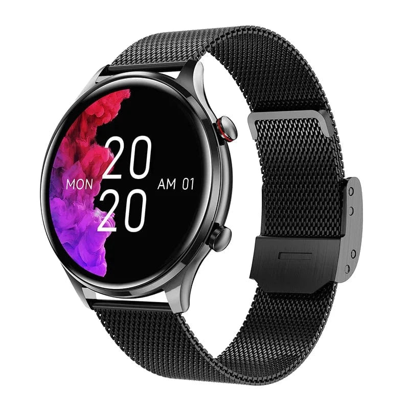 Black steel 2024 AK50 Fashion Fitness Tracker BT call Blood Pressure Heart Rate  reloj inteligente Smart Bracelet Wearable Device Smart Band