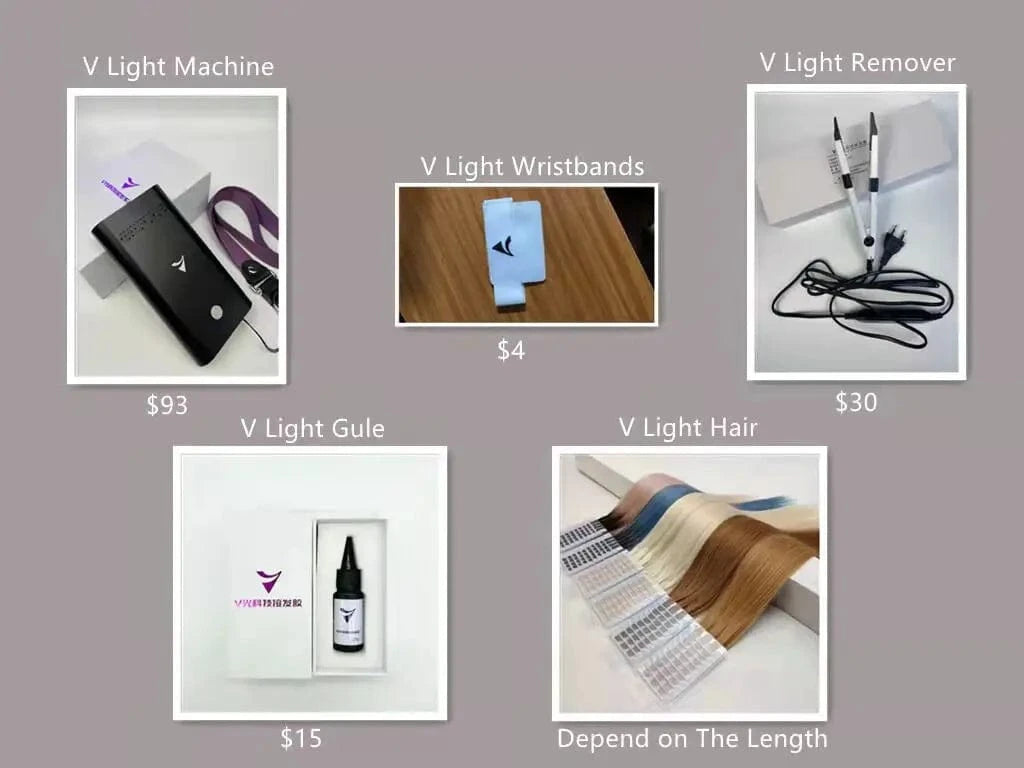 Black The newest V light ultrasonic hair extension machine and remove tool Hot salon sale