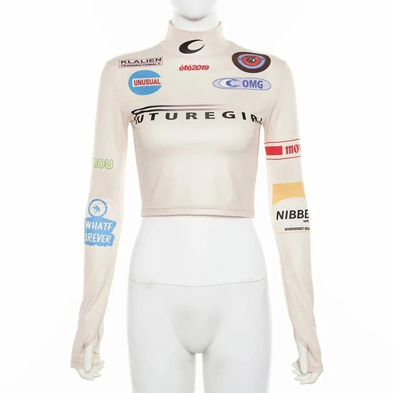 Bomblook C120TP 2024 Spring New Top Street Motor Full Sleeve Tees Fashion Graphic 3D Printing Slim Fit T-Shirt