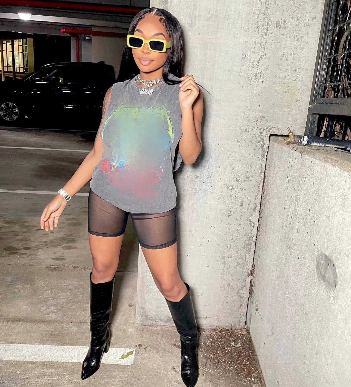 Bomblook C228TP 2024 Summer Slogan Top Street Casual Graphic Brand Print Sleeveless Tank Top Slim Fit T-Shirt Customized Shirts