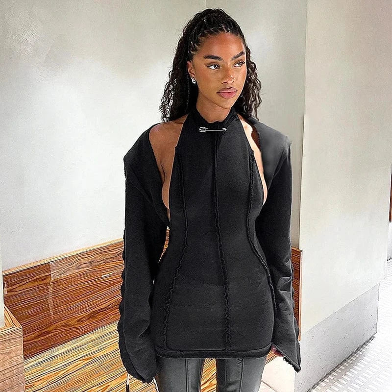 Bomblook D23ST348 New Design Cotton Outfits Overlooked Dress With Cardigan Two Piece Set 2 Piece Set Women Spring 2024