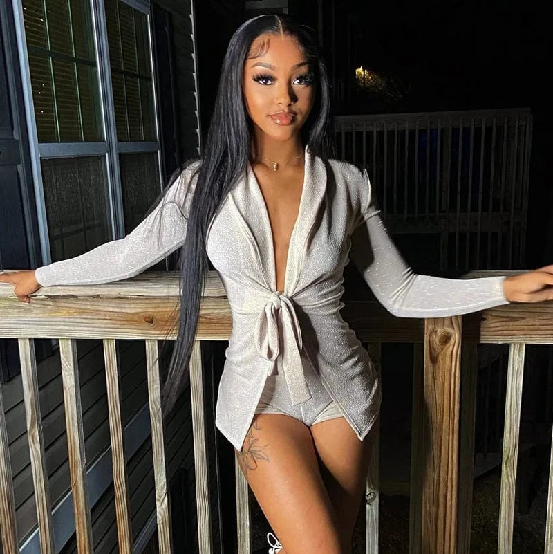 Bomblook K22ST448 2024 New Arrival Cardigan Solid Summer Women Shorts Outfits Two Piece Set