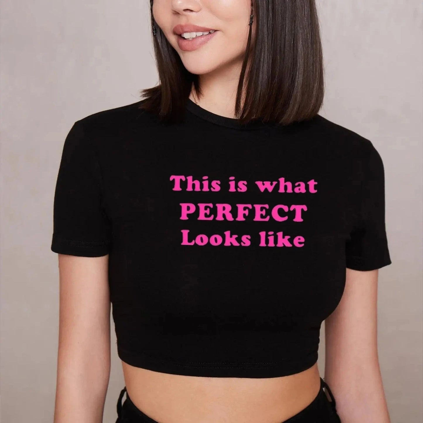 Bomblook Z703TP Summer Y2K Crop Tops Short Sleeve Clothes Tank Tops Casual Streetwear Print T-shirt For Women 2024