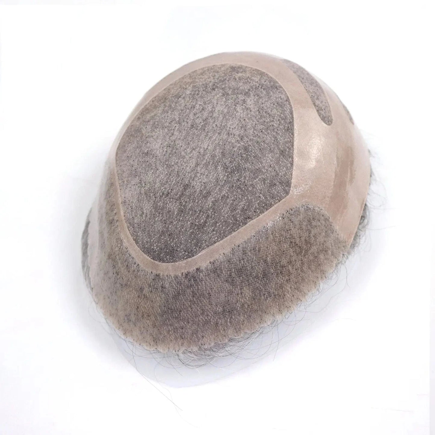 Bond Cap Natural Hair Toupee For Men Mono Top Pu Around Base Mens Wig Male Hair Replacement Systems