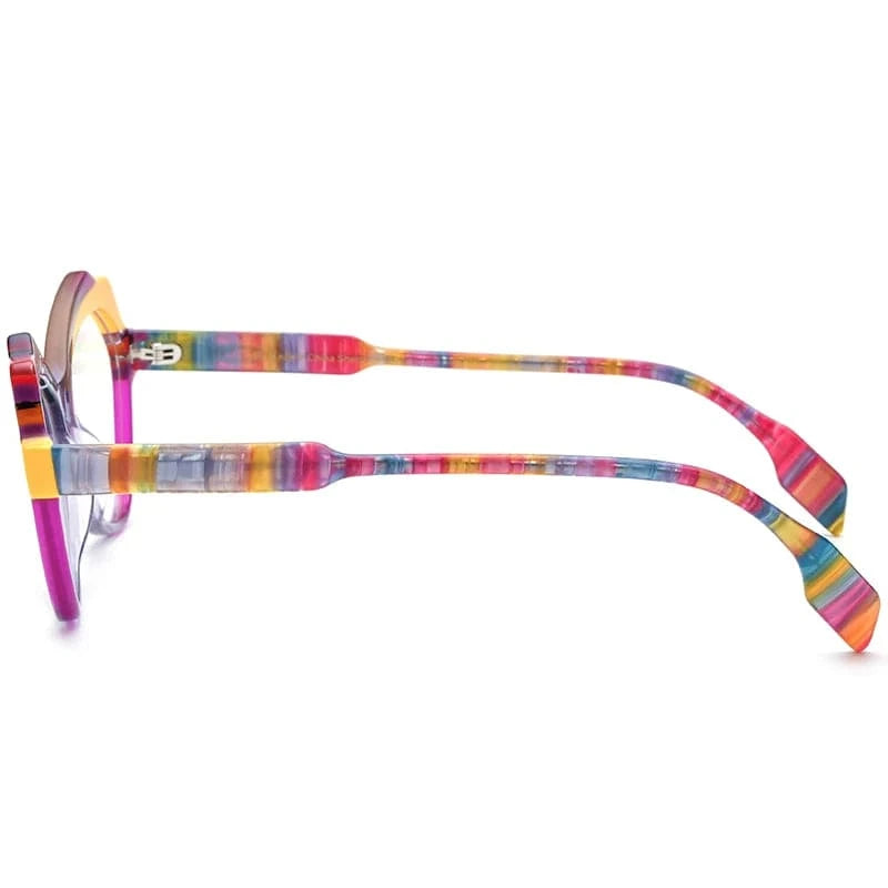 Borregls Acetate Cat Eye  Glasses Frame 2023 New Vintage Eyeglasses Women Optical Spectacles Eyewear 19331