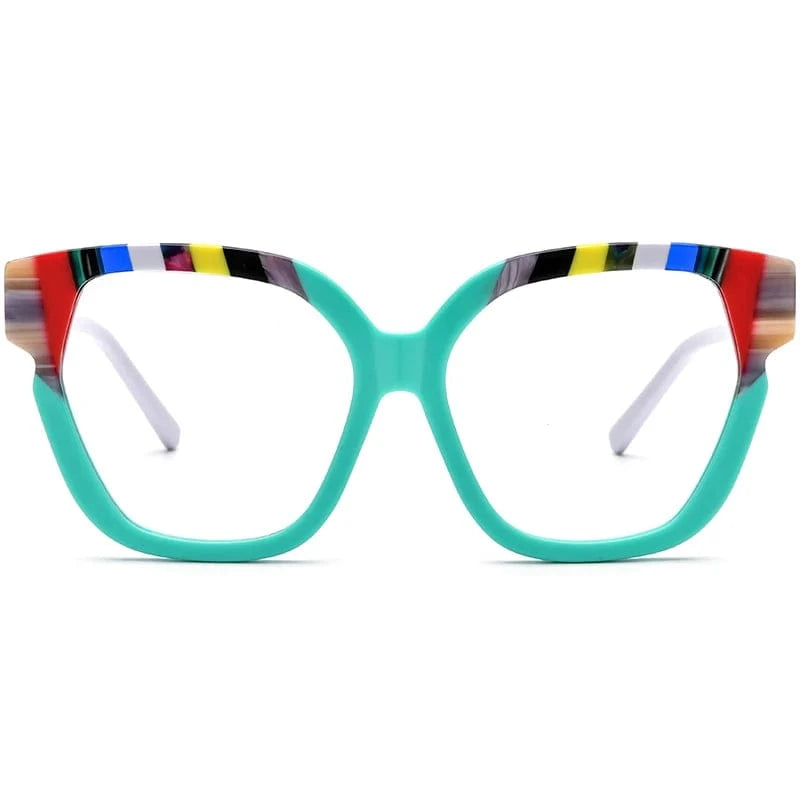 Borregls Acetate Cat Eye Glasses Frame 2024 New Trendy Eyeglasses Women Optical Prescription Spectacles Eyewear 19340
