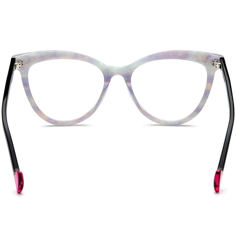 Borregls Acetate Cat Eye Glasses Frame 2024 New Trendy Eyeglasses Women Optical Prescription Spectacles Eyewear 19362
