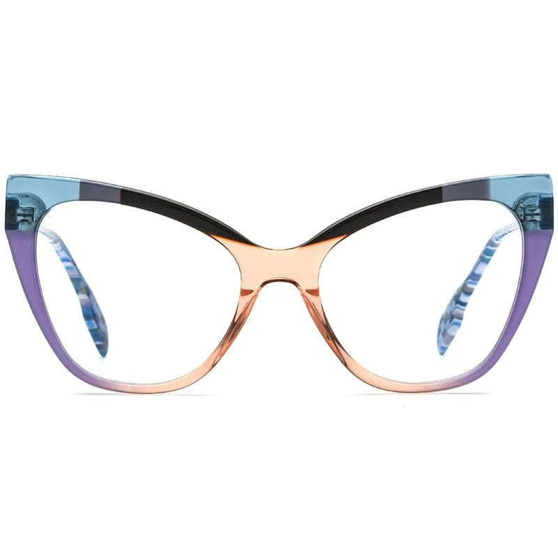 Borregls Acetate Cat Eye Glasses Frame Brand Designer Transparent Eyeglasses Frame Myopia Optical Eyewear 19251