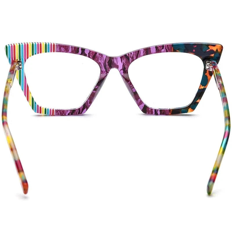 Borregls Acetate Cat Eye Glasses Frame Brand Designer Transparent Eyeglasses Frame Myopia Optical Eyewear 19295