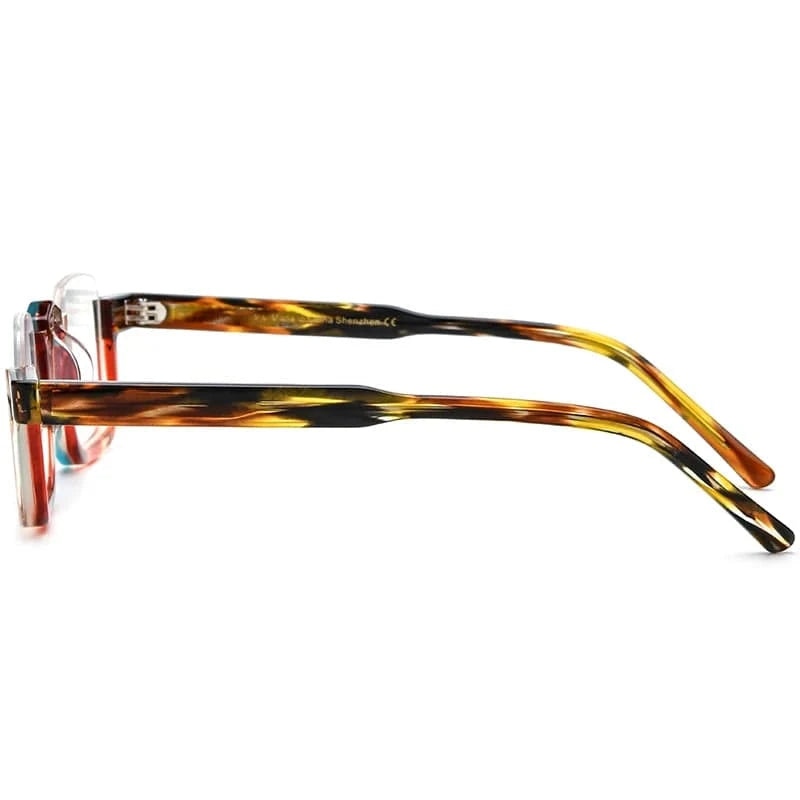 Borregls Acetate Square Glasses Frame 2024 New Trendy Eyeglasses Women Optical Prescription Spectacles Eyewear 19352