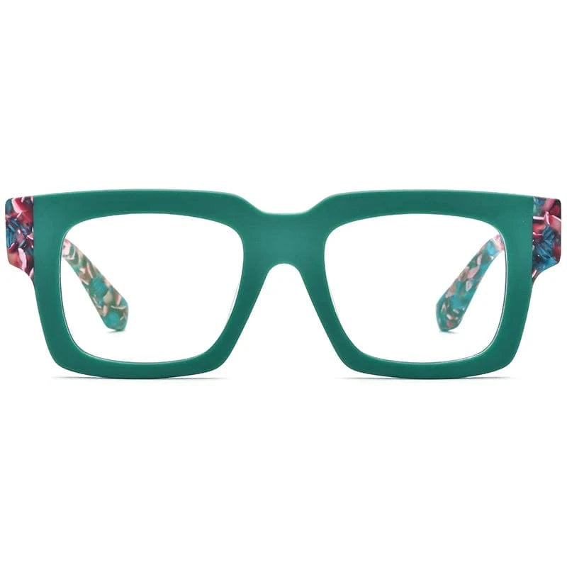 Borregls Matte Acetate Square Glasses Women Brand Designer New High Quality Oversize Big Eyeglass Frame Optical Eyewear 19288