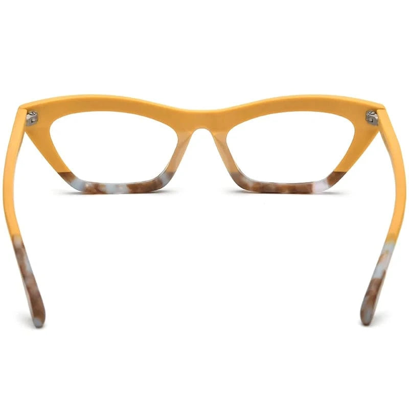Borregls Splice Acetate Cat Eye Glasses Frame Women Brand Designer High Quality Cateye Eyeglass Optical Spectacles Eyewear 19344
