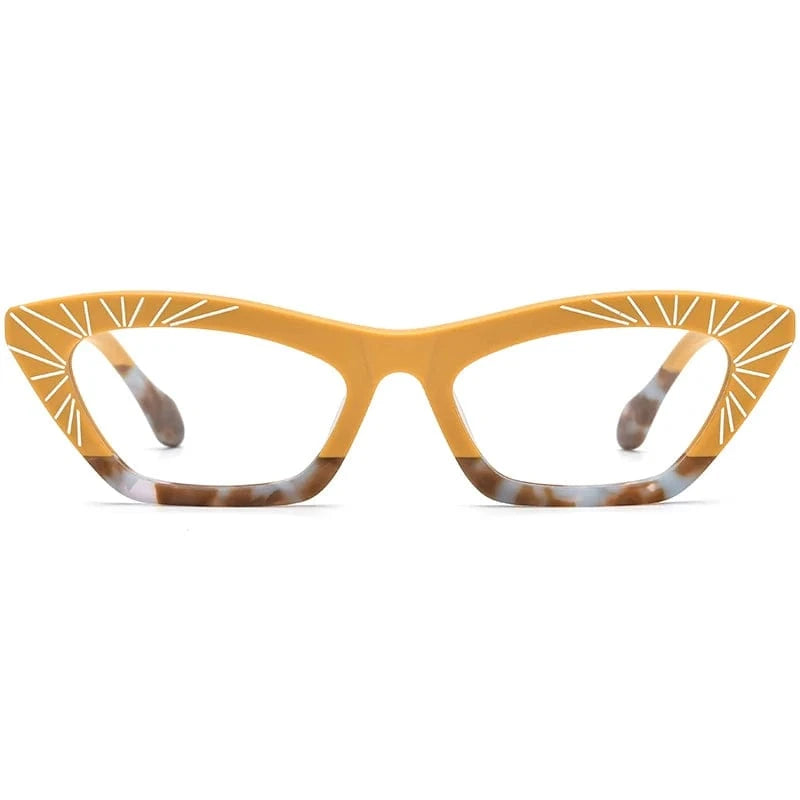 Borregls Splice Acetate Cat Eye Glasses Frame Women Brand Designer High Quality Cateye Eyeglass Optical Spectacles Eyewear 19344